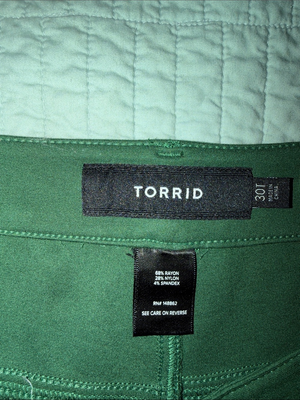 Torrid Emerald Green Slacks